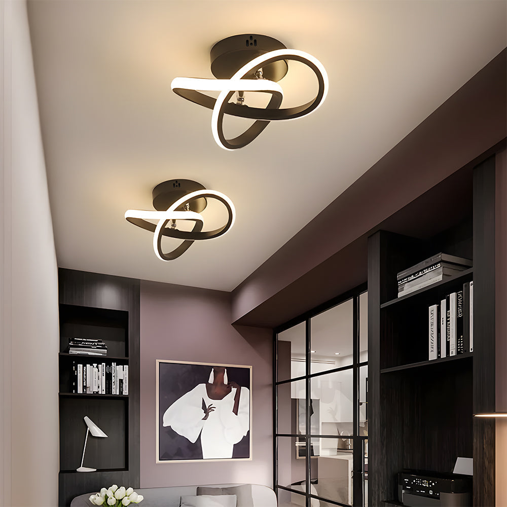 Moderne Witte Metalen LED Plafondlamp | Strak Design voor Woonkamer, Hal of Slaapkamer – WhiteBeam LED