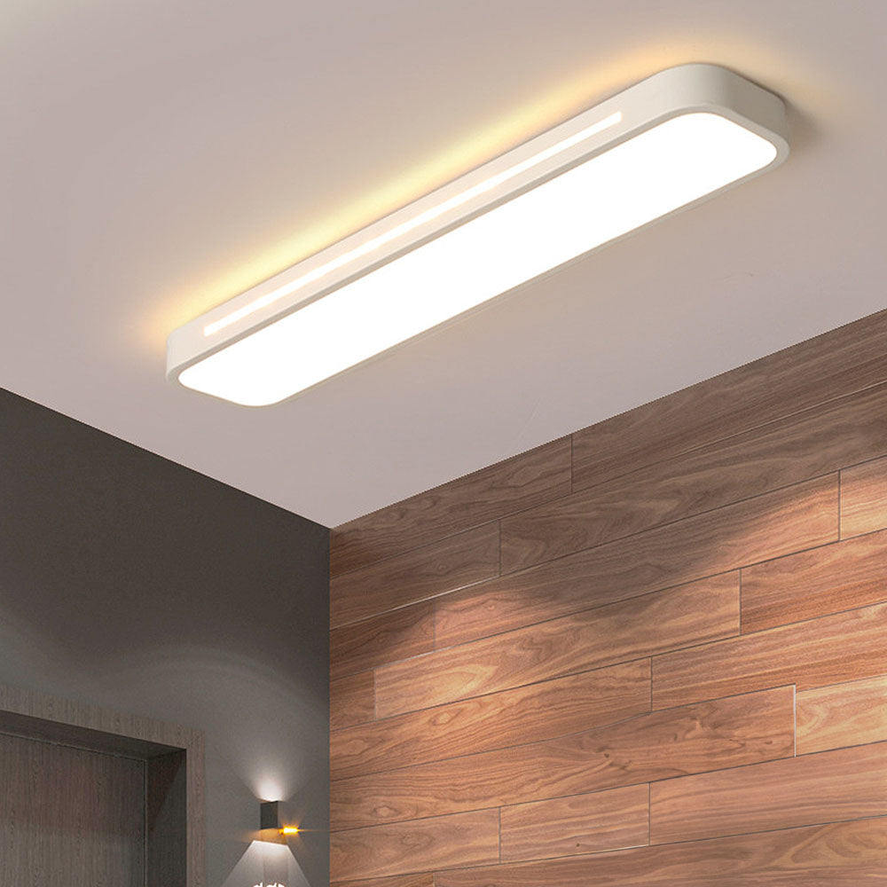 Moderne Scandinavische LED Plafondlamp | Minimalistisch Langwerpig Design voor Woonkamer of Eetkamer – NordiLine LED