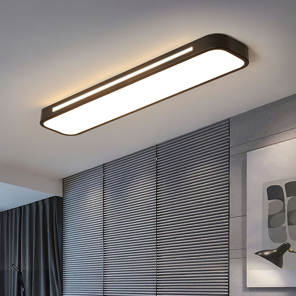 Moderne Scandinavische LED Plafondlamp | Minimalistisch Langwerpig Design voor Woonkamer of Eetkamer – NordiLine LED