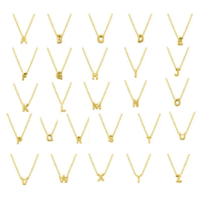 Letter Necklace – Gouden Initiaal Ketting Dames | Persoonlijke Bedel Ketting met Letter