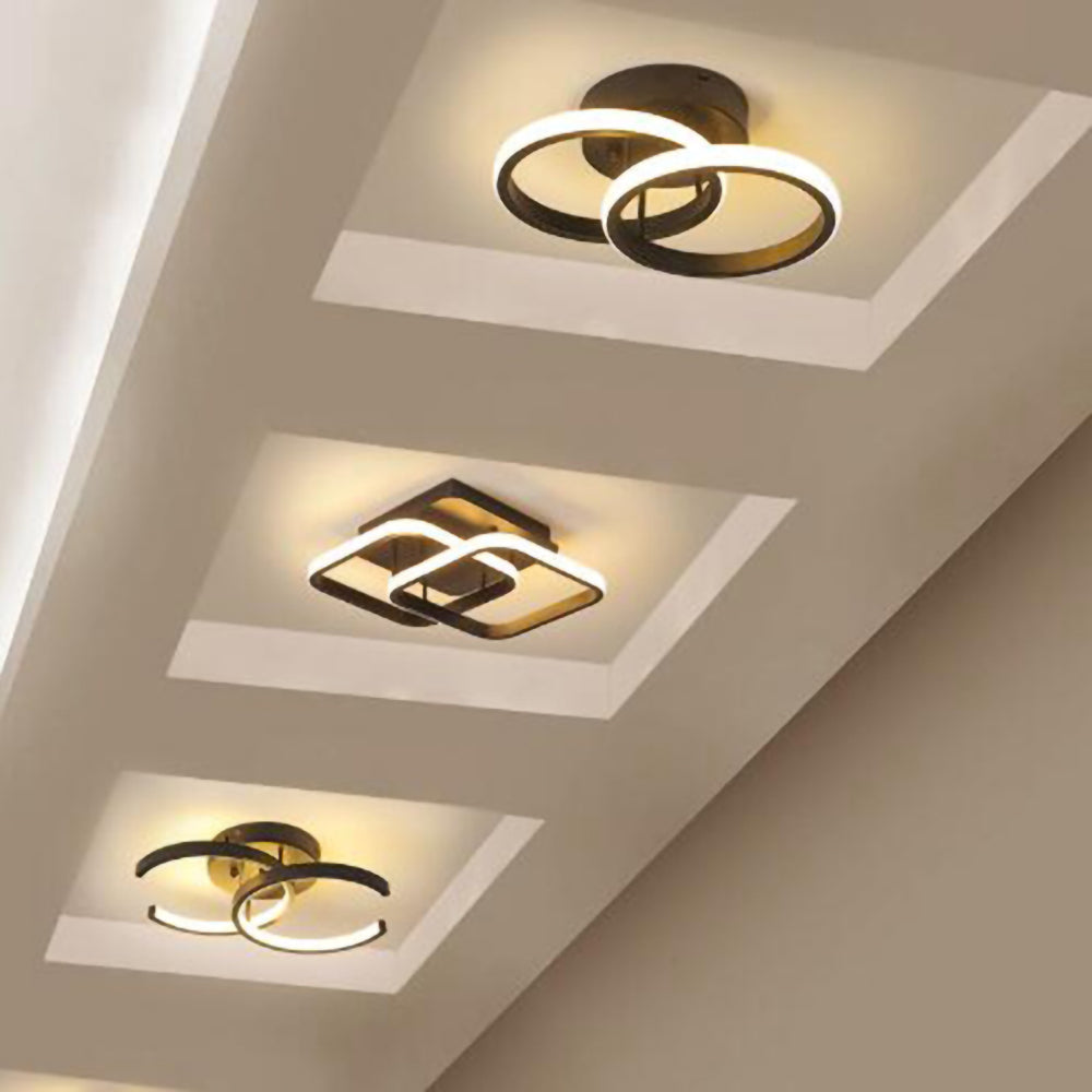 Moderne Witte Metalen LED Plafondlamp | Strak Design voor Woonkamer, Hal of Slaapkamer – WhiteBeam LED