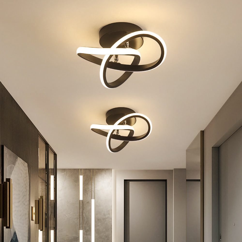 Moderne Witte Metalen LED Plafondlamp | Strak Design voor Woonkamer, Hal of Slaapkamer – WhiteBeam LED