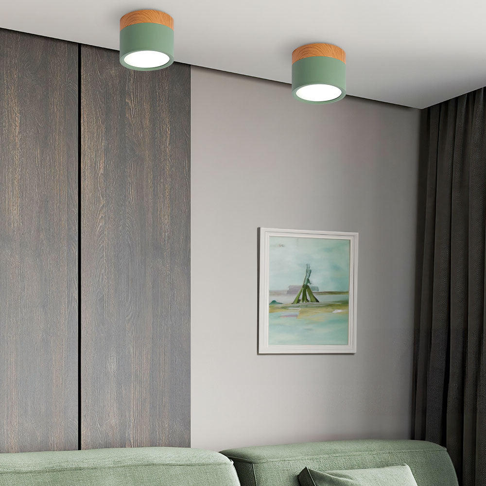 Kleine Cilinder Plafondlamp | Moderne Flush Mount Lamp voor Hal, Toilet of Overloop – MiniTube Ceiling Light