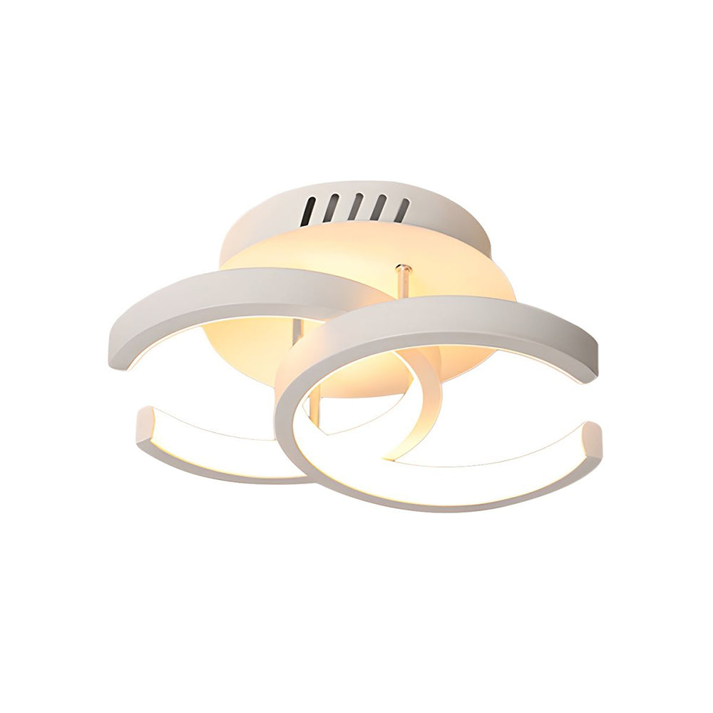 Moderne Witte Metalen LED Plafondlamp | Strak Design voor Woonkamer, Hal of Slaapkamer – WhiteBeam LED