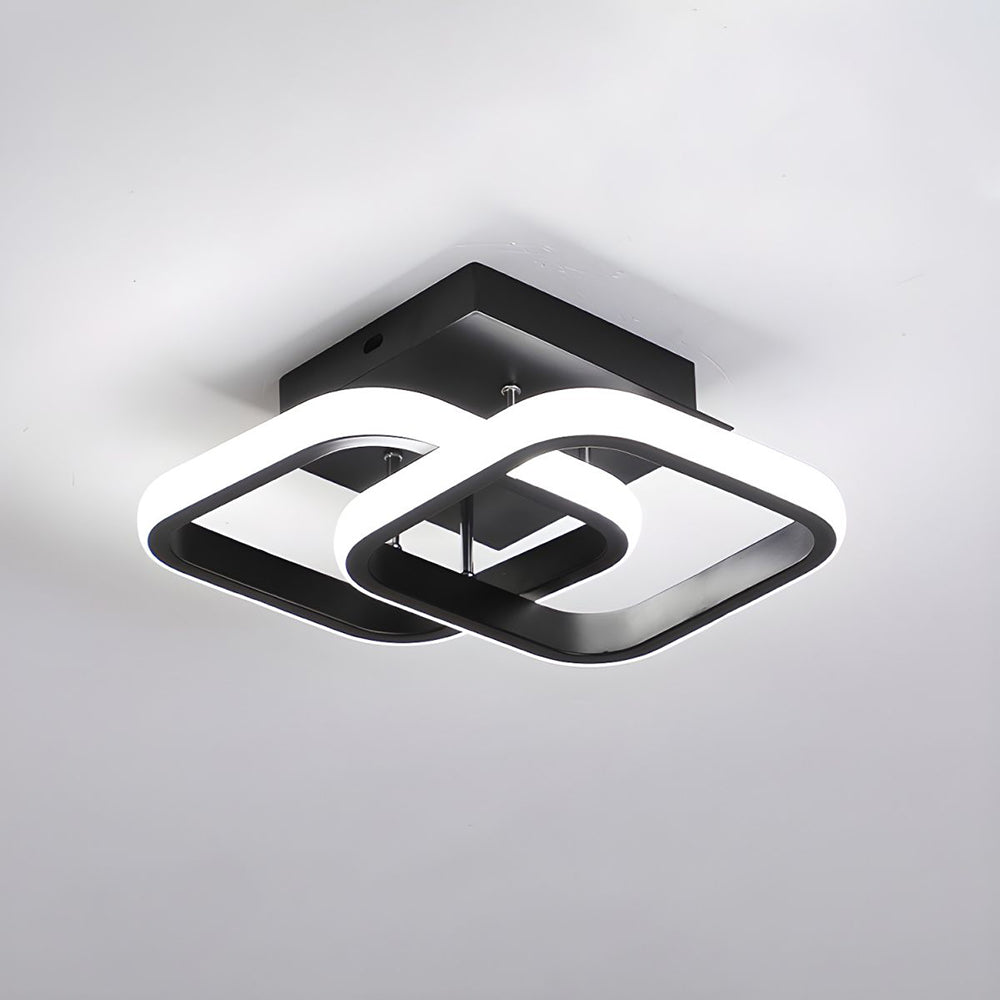 Moderne Witte Metalen LED Plafondlamp | Strak Design voor Woonkamer, Hal of Slaapkamer – WhiteBeam LED