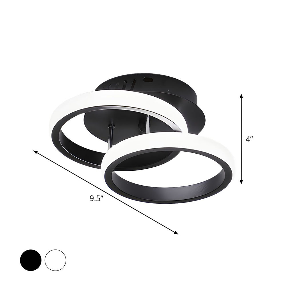 Moderne Witte Metalen LED Plafondlamp | Strak Design voor Woonkamer, Hal of Slaapkamer – WhiteBeam LED