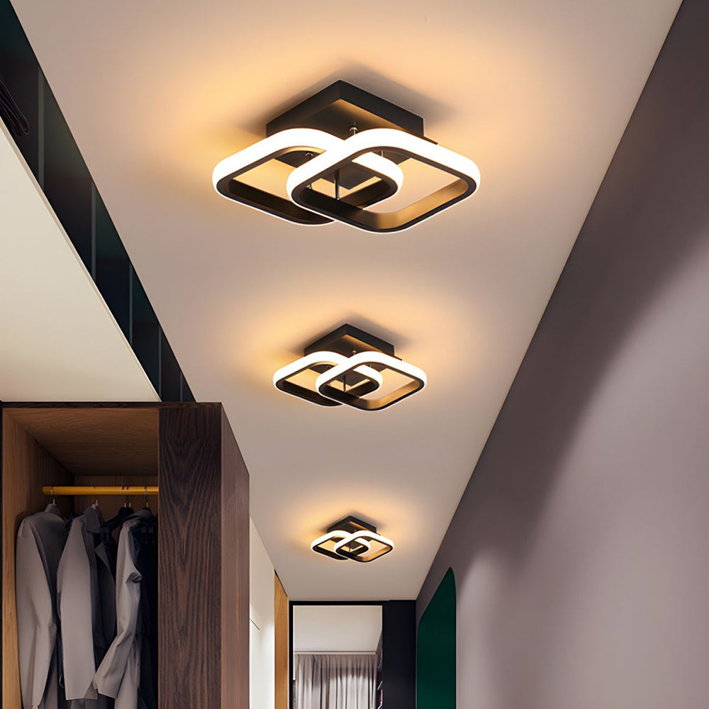 Moderne Witte Metalen LED Plafondlamp | Strak Design voor Woonkamer, Hal of Slaapkamer – WhiteBeam LED
