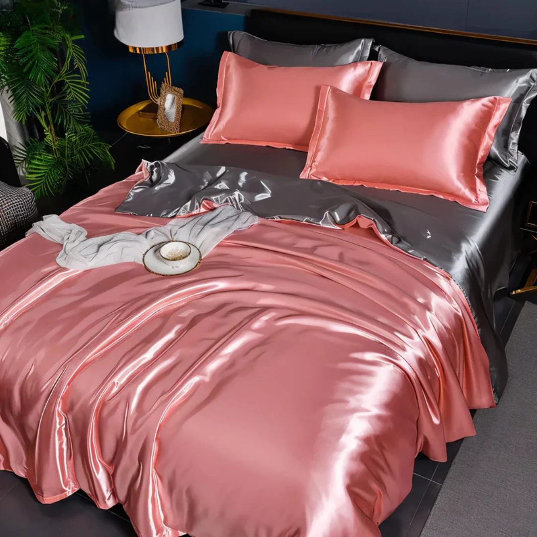 Luxe Zijde Bedovertrek | Ademend en Zijdezacht Dekbedovertrek voor Ultiem Slaapcomfort – SilkEase Set