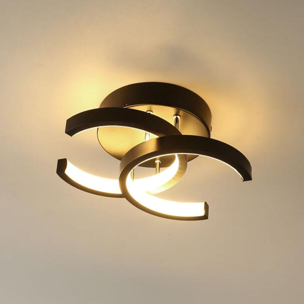 Moderne Witte Metalen LED Plafondlamp | Strak Design voor Woonkamer, Hal of Slaapkamer – WhiteBeam LED