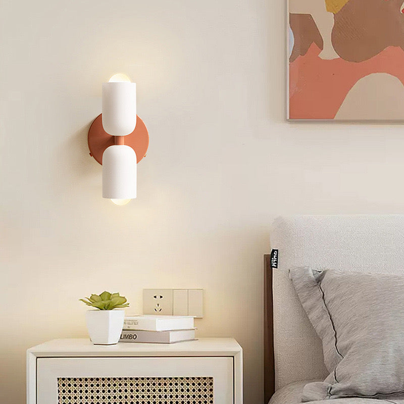 Moderne Dubbele Wandlamp | LED Up & Down Wall Sconce voor Slaapkamer, Hal of Woonkamer – DuoBeam Wall Light