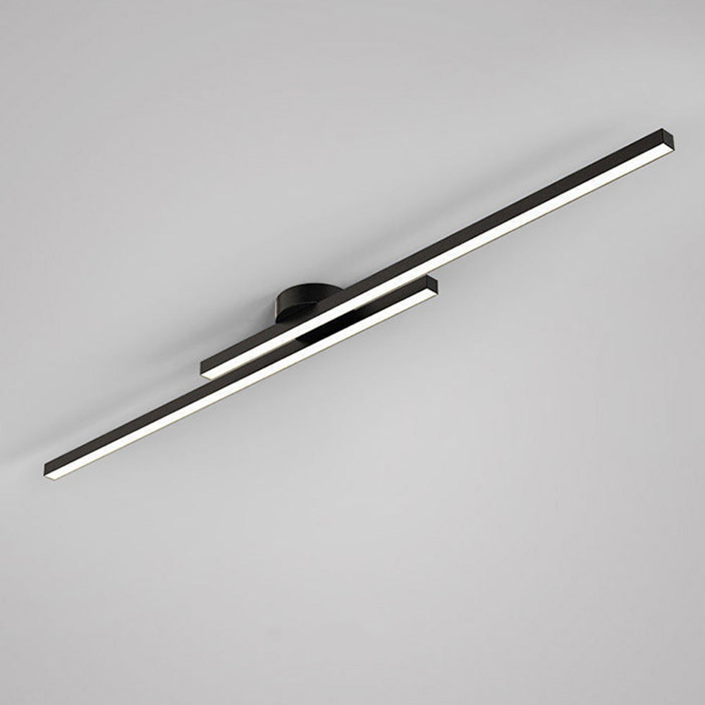 Moderne Aluminium LED Plafondlamp Langwerpig | Semi-Flush Design voor Woonkamer – LineaGlow LED
