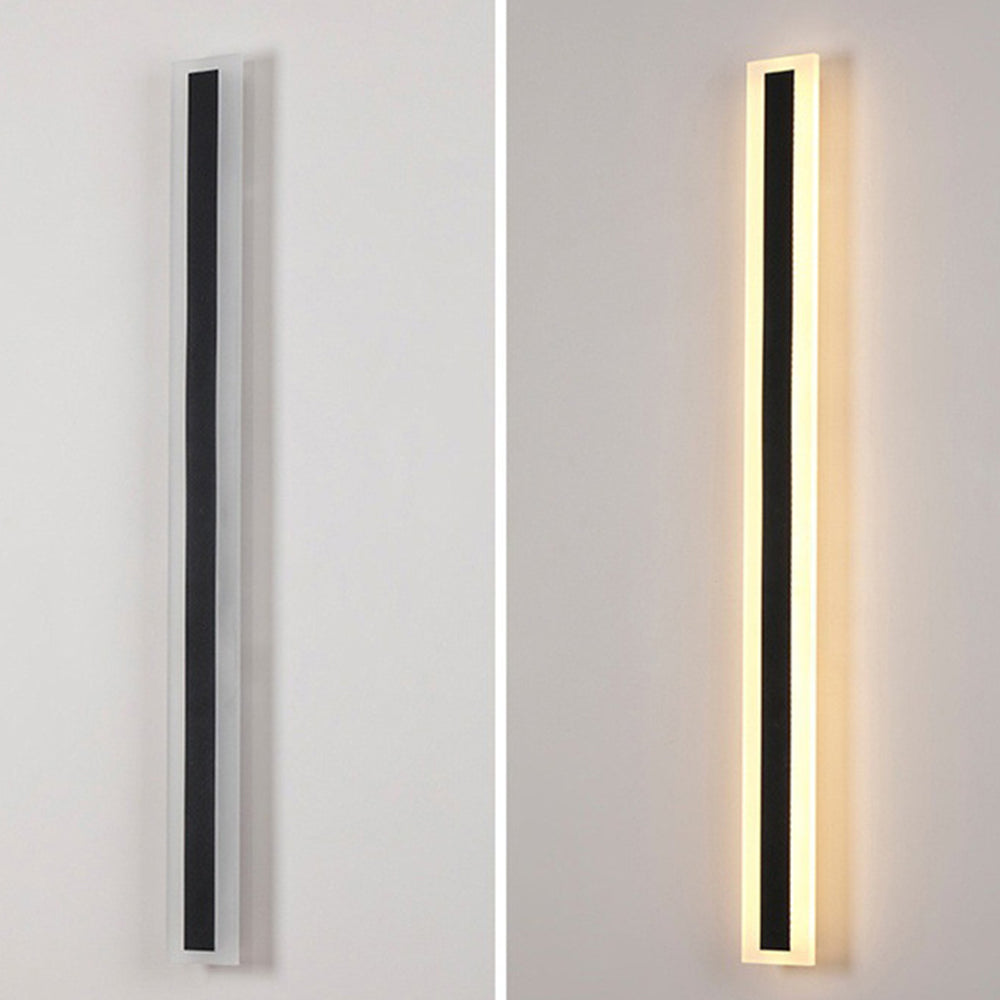 IP65 Zwarte LED Buitenlamp | Moderne Minimalistische Wandlamp van Acryl voor Tuin of Gevel – AcriGlow Outdoor