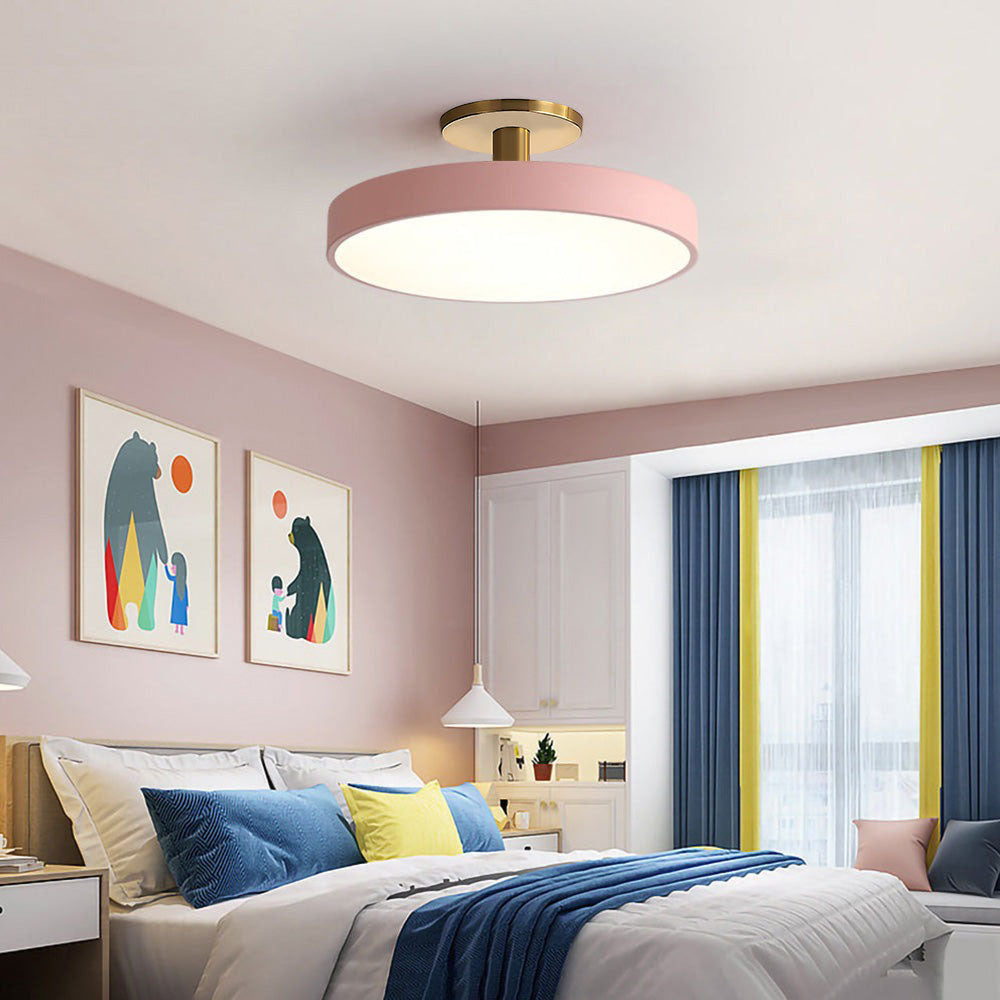 Eenvoudige Ronde Flush Plafondlamp | Minimalistisch LED Design voor Woonkamer of Hal – SimplicityGlow