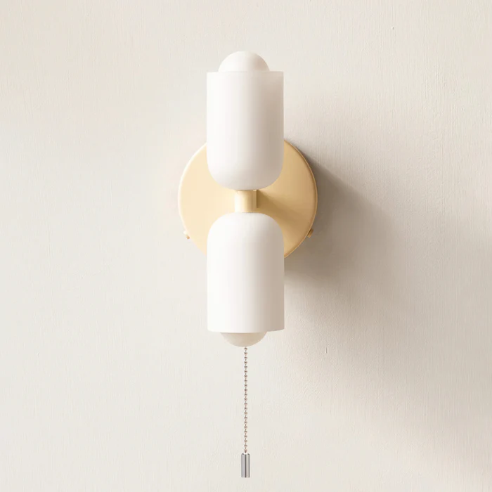 Moderne Dubbele Wandlamp | LED Up & Down Wall Sconce voor Slaapkamer, Hal of Woonkamer – DuoBeam Wall Light