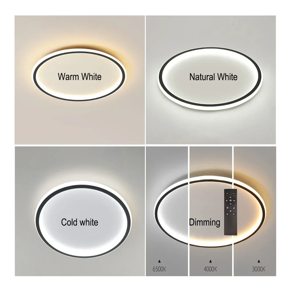 Scandinavische Schijfvormige LED Plafondlamp | Minimalistisch Design voor Woonkamer of Hal – NordDisc Light