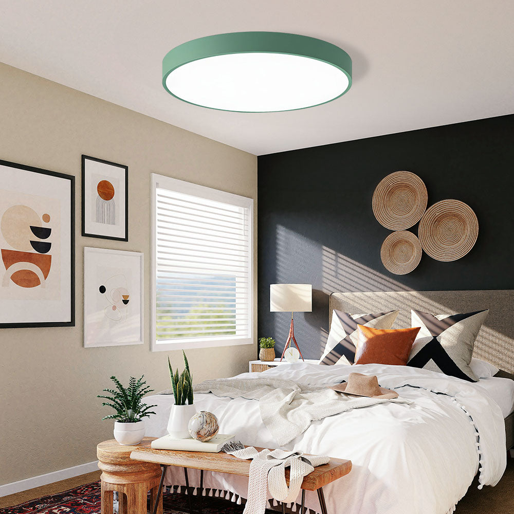 Ronde LED Plafondlamp | Strak Flush Mount Design voor Slaapkamer, Hal of Woonkamer – LumaRing LED