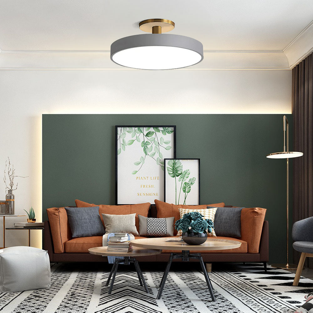 Eenvoudige Ronde Flush Plafondlamp | Minimalistisch LED Design voor Woonkamer of Hal – SimplicityGlow