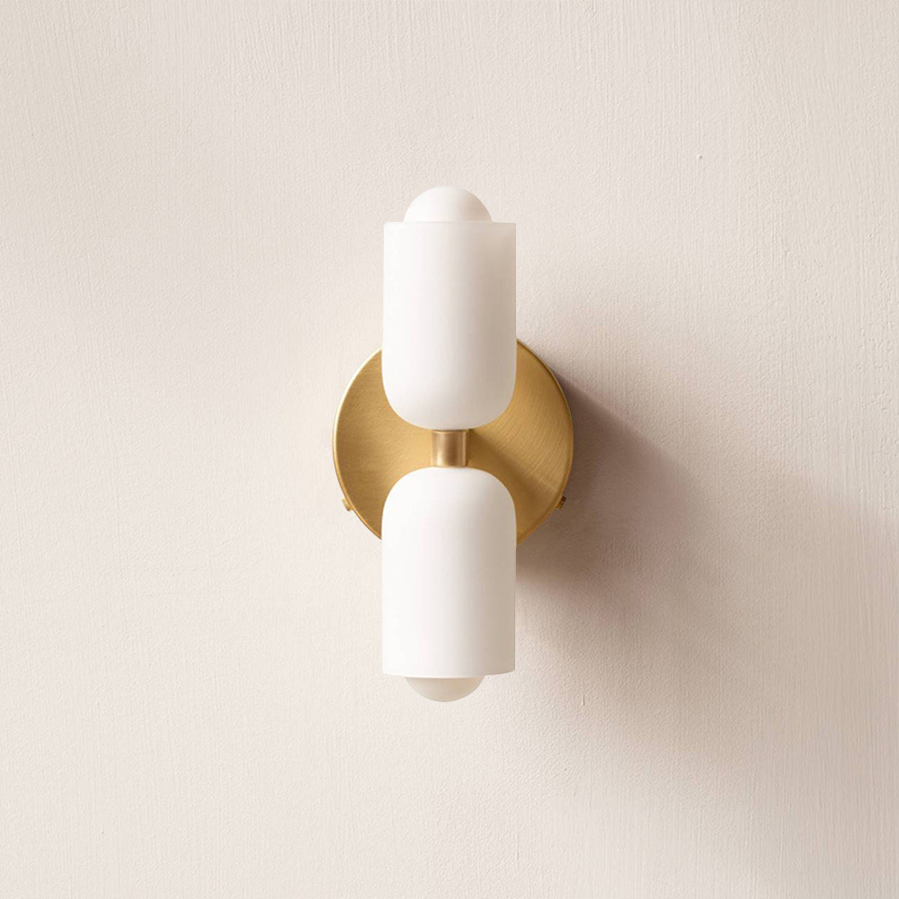 Moderne Dubbele Wandlamp | LED Up & Down Wall Sconce voor Slaapkamer, Hal of Woonkamer – DuoBeam Wall Light