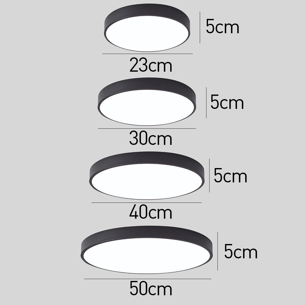Ronde LED Plafondlamp | Strak Flush Mount Design voor Slaapkamer, Hal of Woonkamer – LumaRing LED
