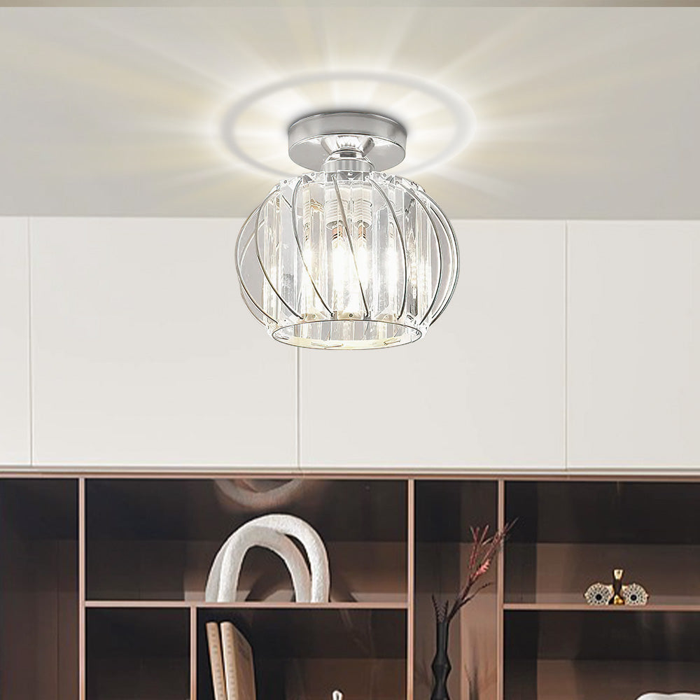 Nordic Luxe Plafondlamp van Glas | Designlamp voor Hal, Gang of Overloop – ScandiLuxe Glow
