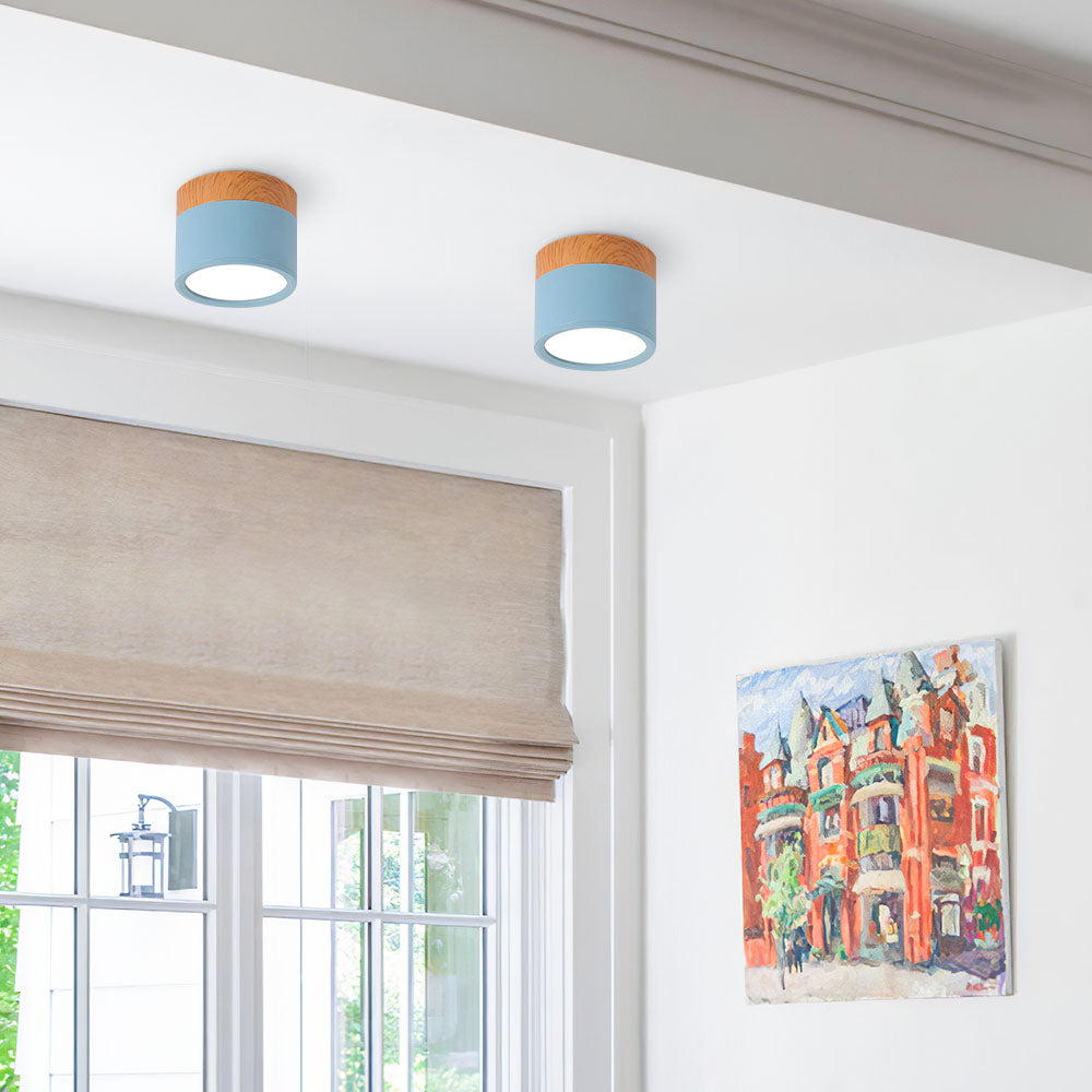 Kleine Cilinder Plafondlamp | Moderne Flush Mount Lamp voor Hal, Toilet of Overloop – MiniTube Ceiling Light
