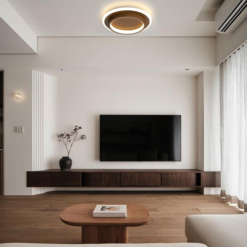 Ronde LED Plafondlamp voor Hal | Metalen & Acryl Designlamp voor Gang of Overloop – HaloPath LED