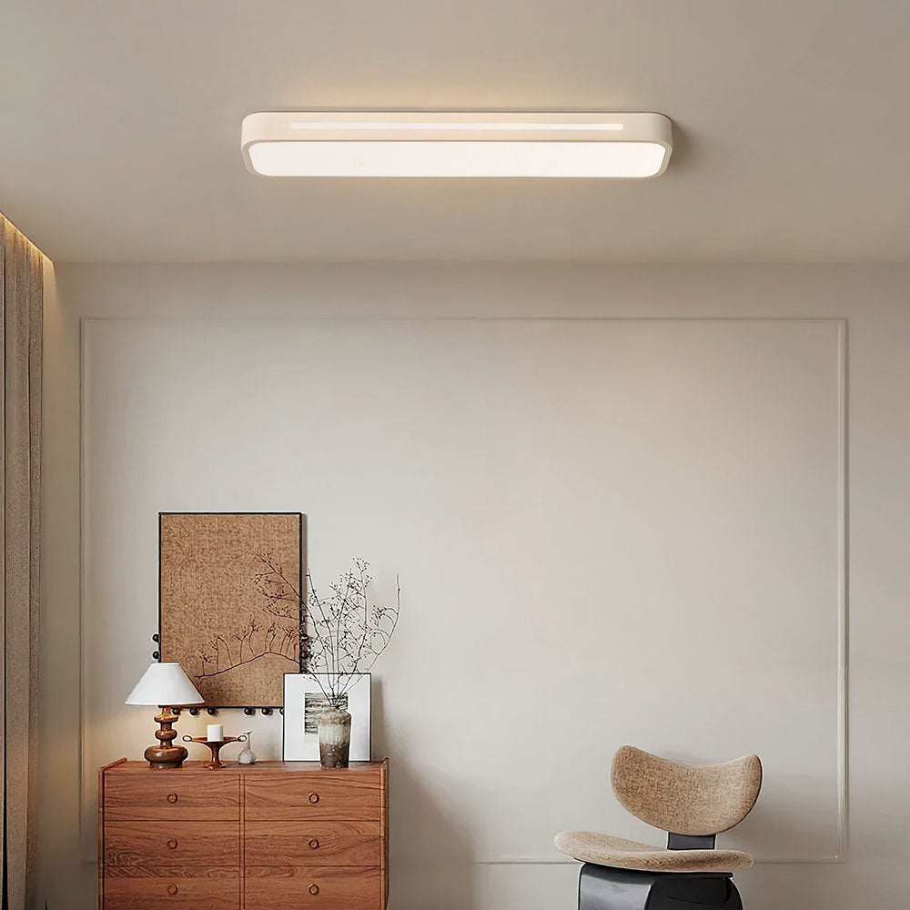 Moderne Scandinavische LED Plafondlamp | Minimalistisch Langwerpig Design voor Woonkamer of Eetkamer – NordiLine LED