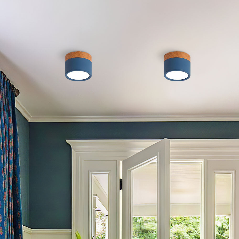 Kleine Cilinder Plafondlamp | Moderne Flush Mount Lamp voor Hal, Toilet of Overloop – MiniTube Ceiling Light