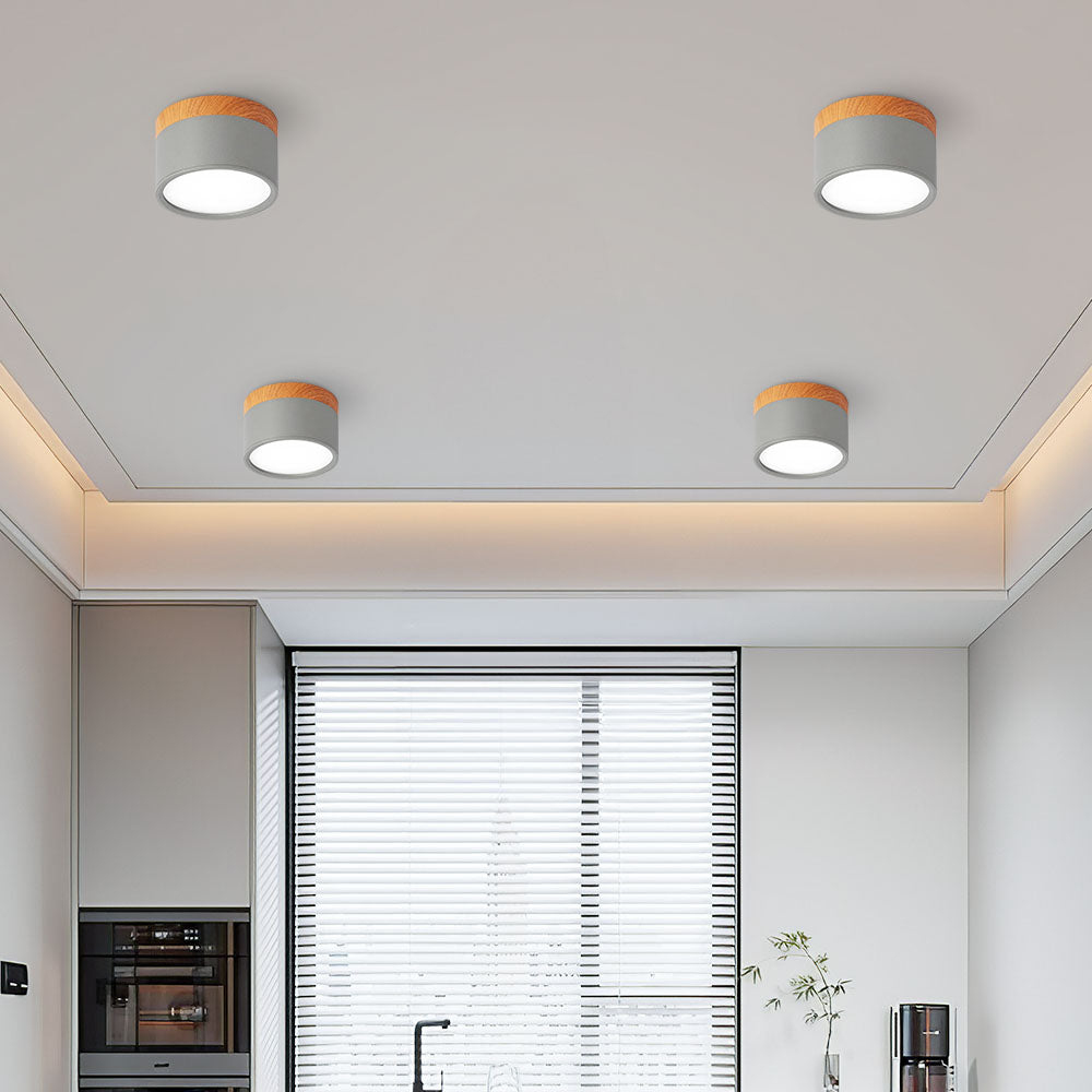 Kleine Cilinder Plafondlamp | Moderne Flush Mount Lamp voor Hal, Toilet of Overloop – MiniTube Ceiling Light