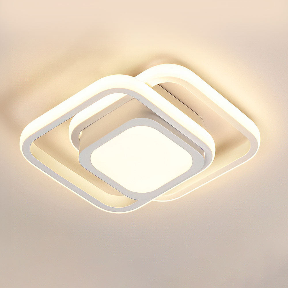 Minimalistische LED Plafondlamp met Dubbele Ring | Modern Design voor Woonkamer of Slaapkamer – TwinHalo LED