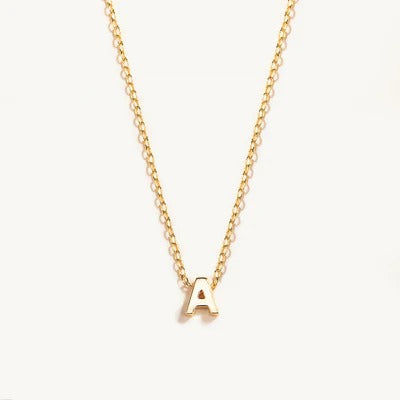 Letter Necklace – Gouden Initiaal Ketting Dames | Persoonlijke Bedel Ketting met Letter