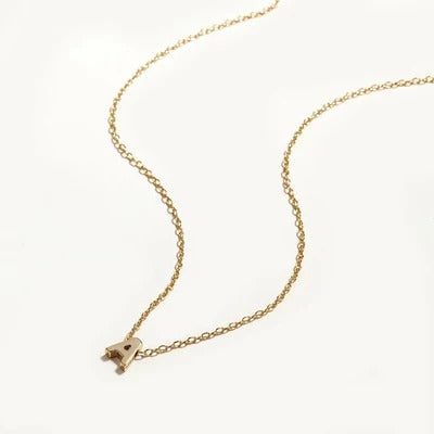 Letter Necklace – Gouden Initiaal Ketting Dames | Persoonlijke Bedel Ketting met Letter