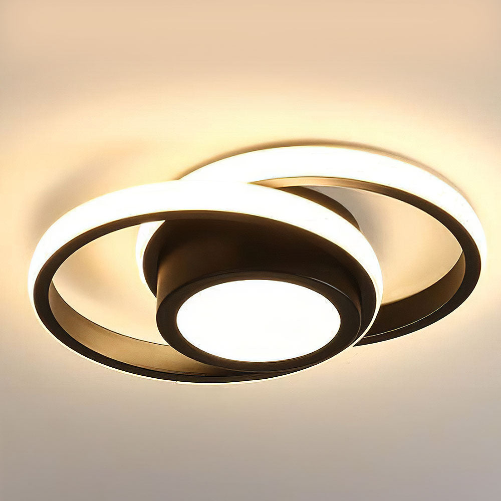 Minimalistische LED Plafondlamp met Dubbele Ring | Modern Design voor Woonkamer of Slaapkamer – TwinHalo LED