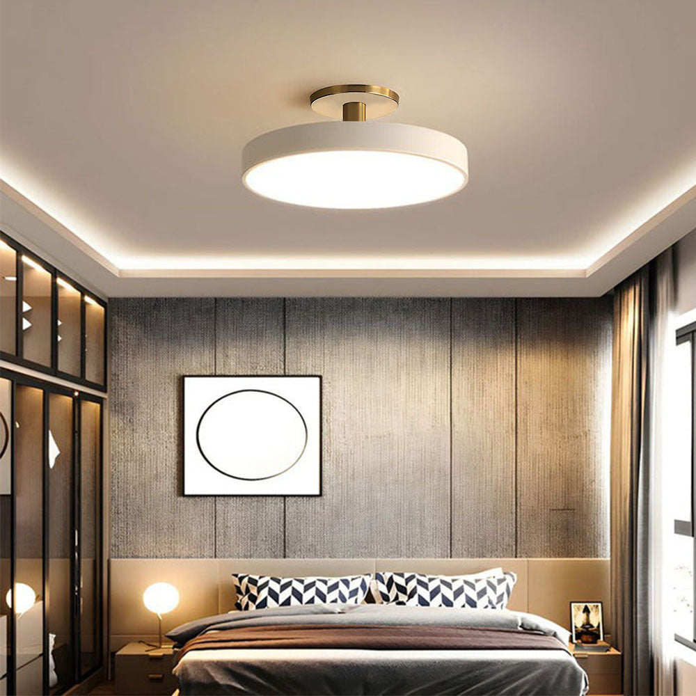 Eenvoudige Ronde Flush Plafondlamp | Minimalistisch LED Design voor Woonkamer of Hal – SimplicityGlow