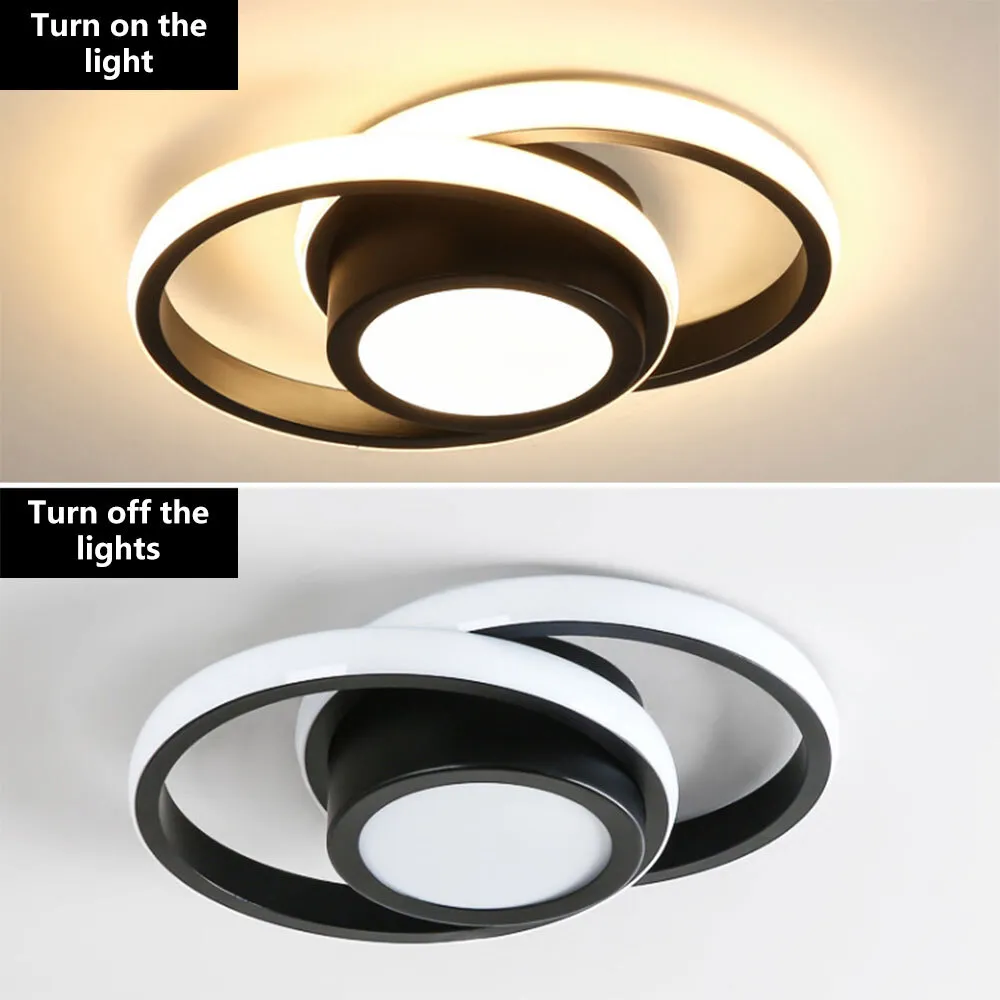 Minimalistische LED Plafondlamp met Dubbele Ring | Modern Design voor Woonkamer of Slaapkamer – TwinHalo LED