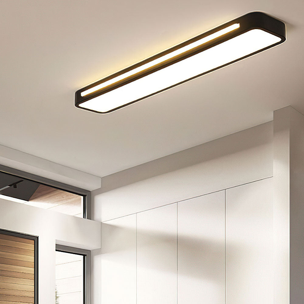 Moderne Scandinavische LED Plafondlamp | Minimalistisch Langwerpig Design voor Woonkamer of Eetkamer – NordiLine LED