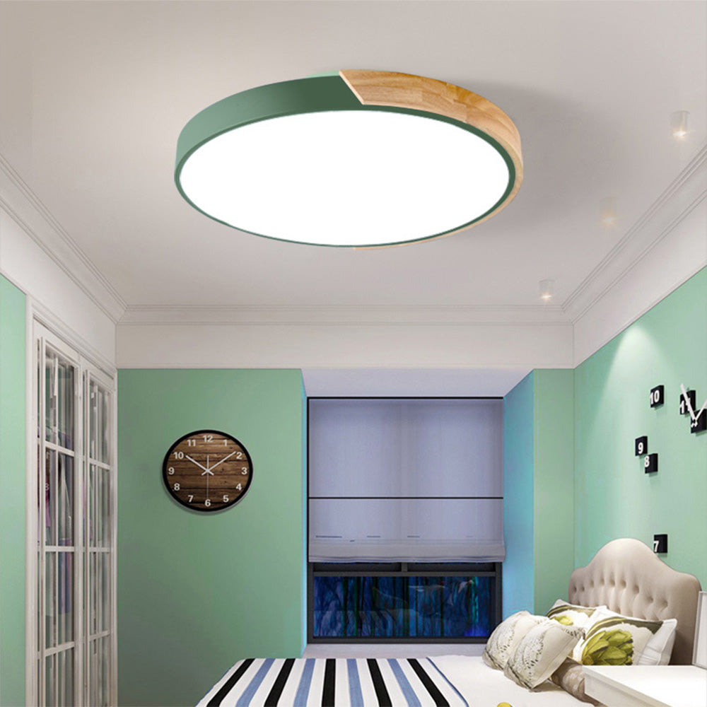 Kleurrijke Ronde LED Plafondlamp | Eenvoudig Modern Design voor Kinderkamer of Speelruimte – ColorGlow LED
