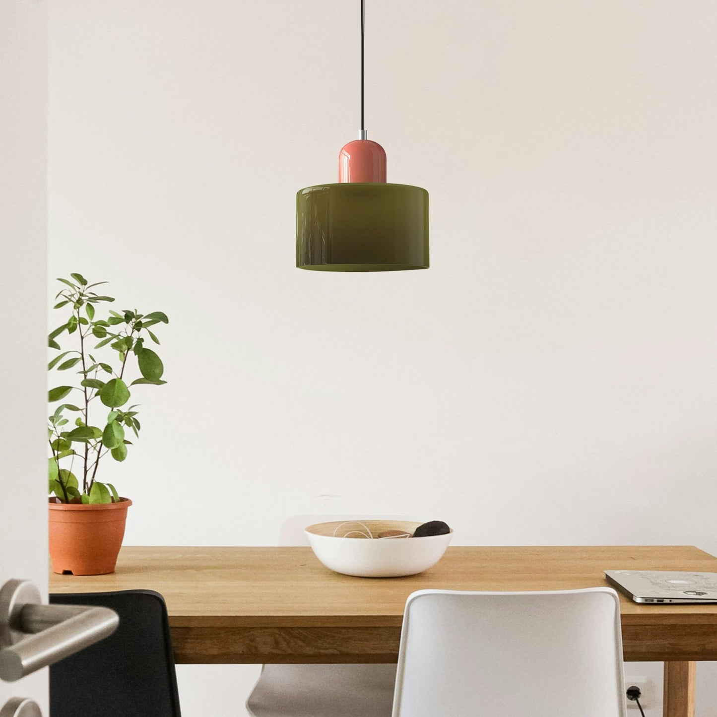 Kleine Bauhaus Glazen Hanglamp | Artistieke Designlamp voor Keukeneiland of Bar – BauArt Pendant