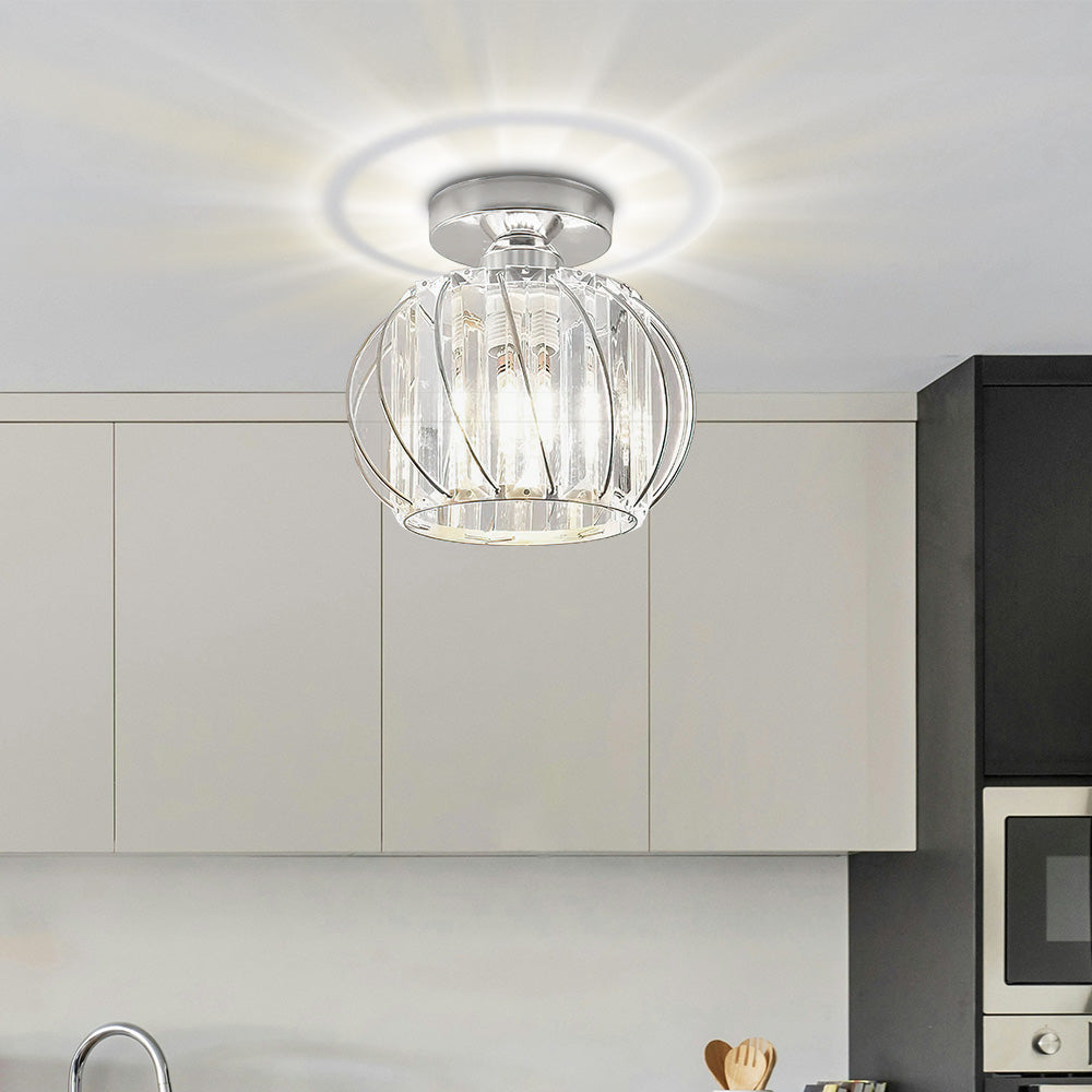 Nordic Luxe Plafondlamp van Glas | Designlamp voor Hal, Gang of Overloop – ScandiLuxe Glow