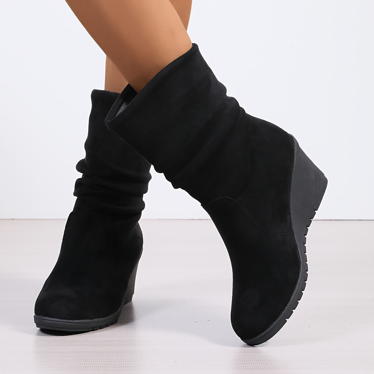 Chique Dames Instaplaarsjes met Sleehak voor Stijl en Comfort - Sophia