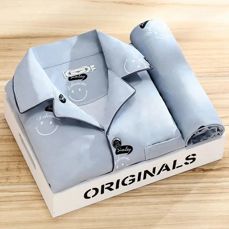 Dames Pyjama Set met Overhemd | Zachte Nachtkleding met Knoopsluiting – DreamButton