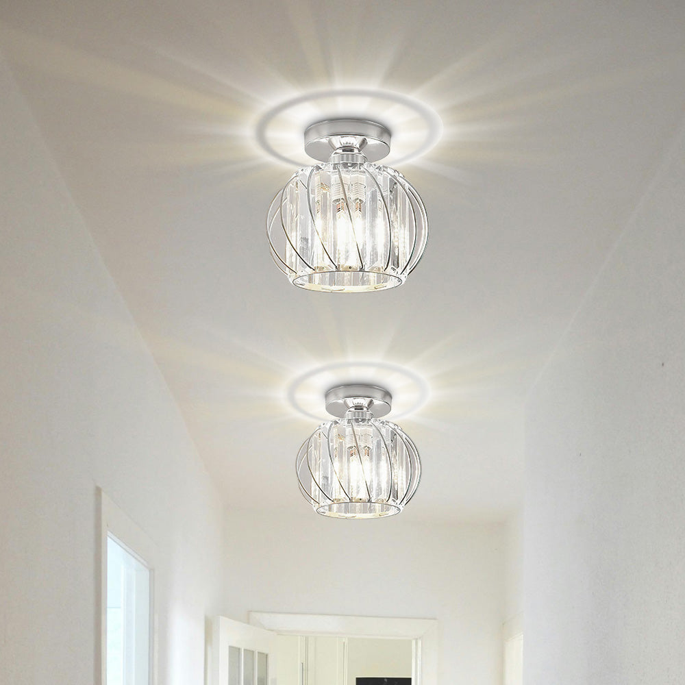 Nordic Luxe Plafondlamp van Glas | Designlamp voor Hal, Gang of Overloop – ScandiLuxe Glow