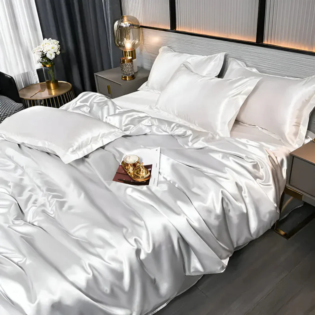Luxe Zijde Bedovertrek | Ademend en Zijdezacht Dekbedovertrek voor Ultiem Slaapcomfort – SilkEase Set