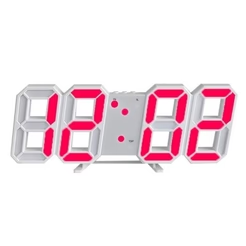 Moderne 3D LED Digitale Wandklok | Grote Dimbare Klok met Tijd-, Datum- en Temperatuurweergave – TimeView 3D