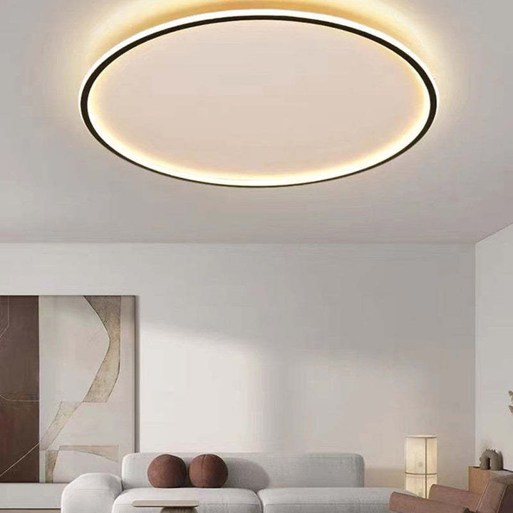 Scandinavische Schijfvormige LED Plafondlamp | Minimalistisch Design voor Woonkamer of Hal – NordDisc Light
