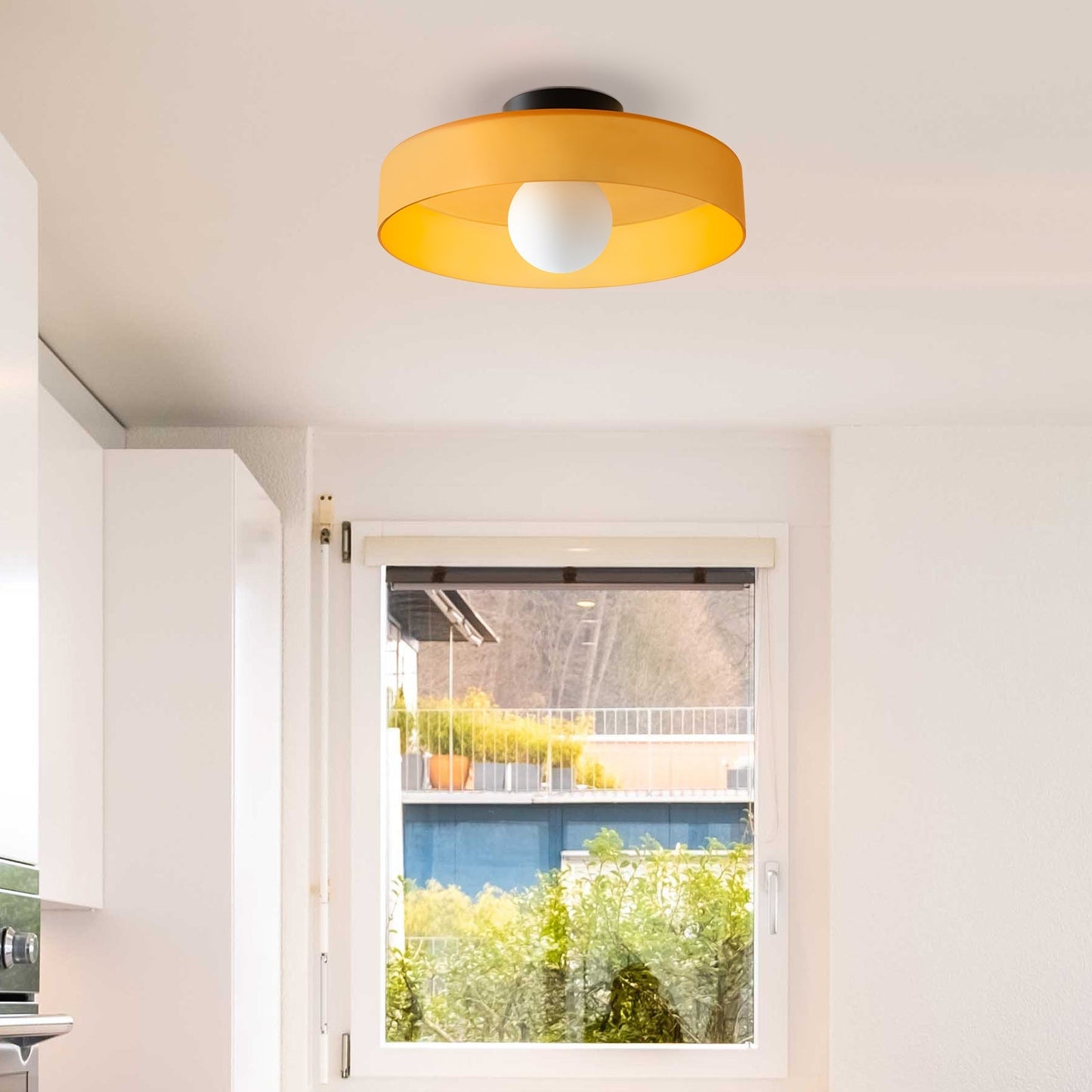 Moderne Ronde Flush Plafondlamp | Strakke LED Keukenlamp voor Plafondmontage – CleanCircle LED
