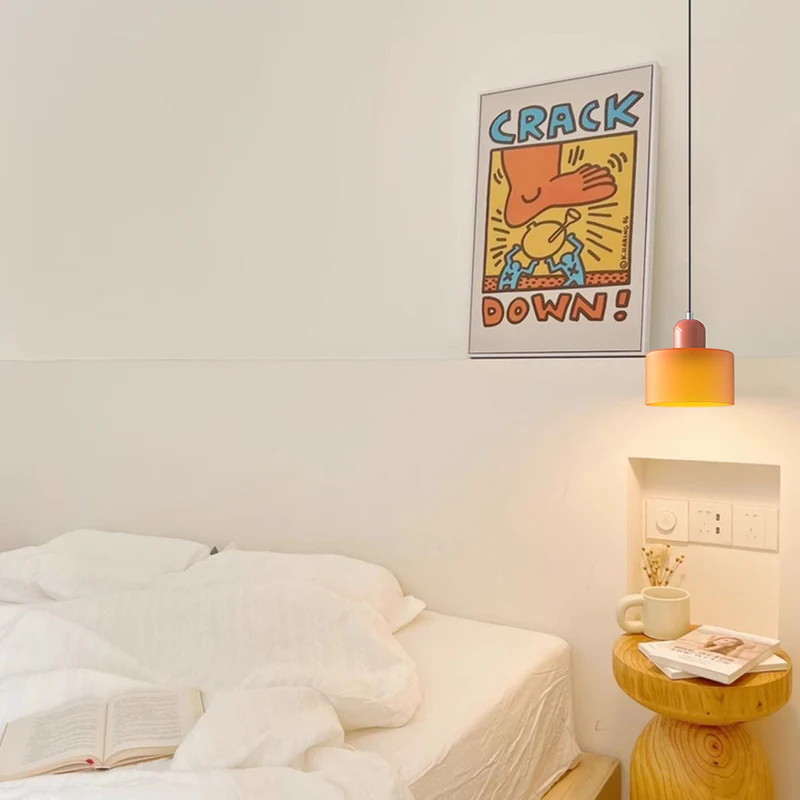 Kleine Bauhaus Glazen Hanglamp | Artistieke Designlamp voor Keukeneiland of Bar – BauArt Pendant