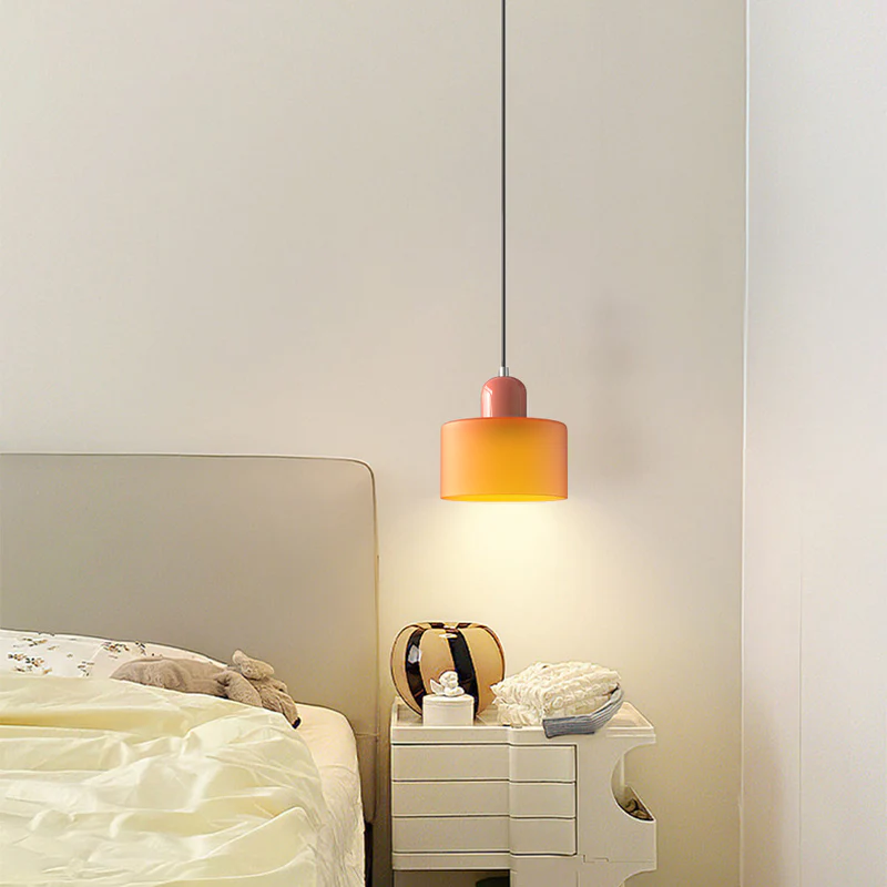 Kleine Bauhaus Glazen Hanglamp | Artistieke Designlamp voor Keukeneiland of Bar – BauArt Pendant