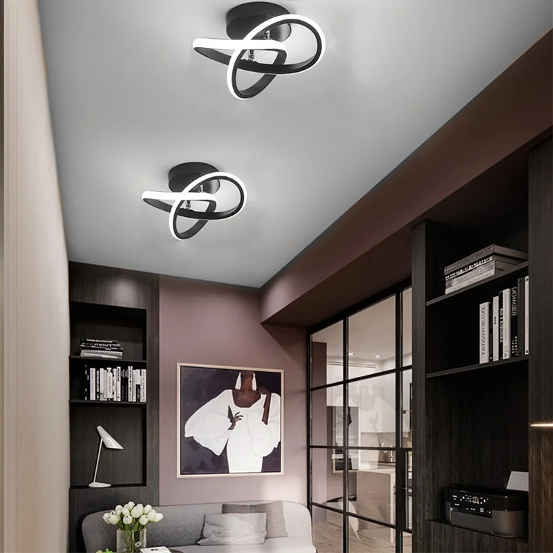 Moderne Witte Metalen LED Plafondlamp | Strak Design voor Woonkamer, Hal of Slaapkamer – WhiteBeam LED