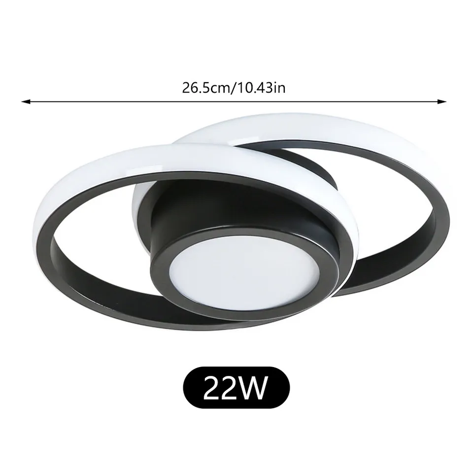 Minimalistische LED Plafondlamp met Dubbele Ring | Modern Design voor Woonkamer of Slaapkamer – TwinHalo LED